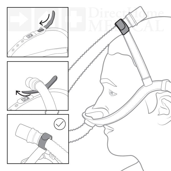 Tube Strap for F&P Evora Nasal CPAP Masks