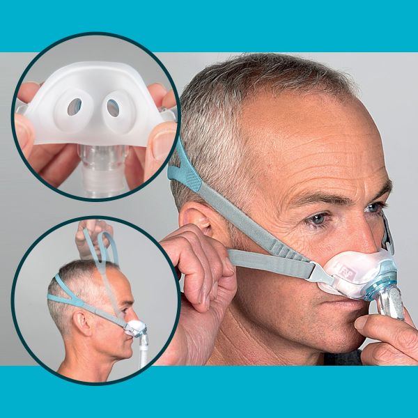 F&P Brevida Nasal Pillows CPAP Mask FitPack with Headgear